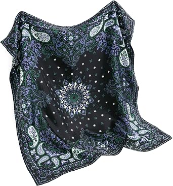 STARWHISPER 100% Pure Mulberry Silk Scarf-27x27 14MM Pure Silk Twill Scarf for Women Square Scarf with Gift Packaging