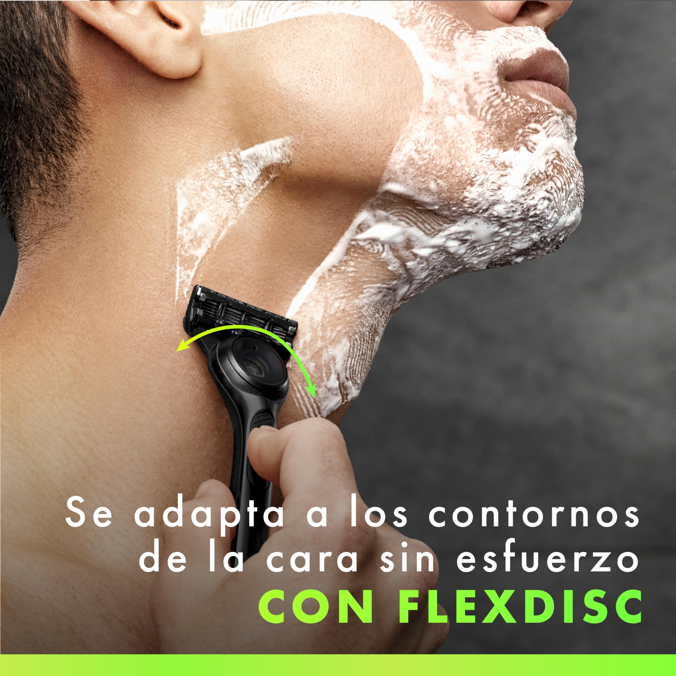 Gillette Labs - Cuchilla de afeitar para hombre, 1 pieza de mano, 5 cuchillas de repuesto, base magnética