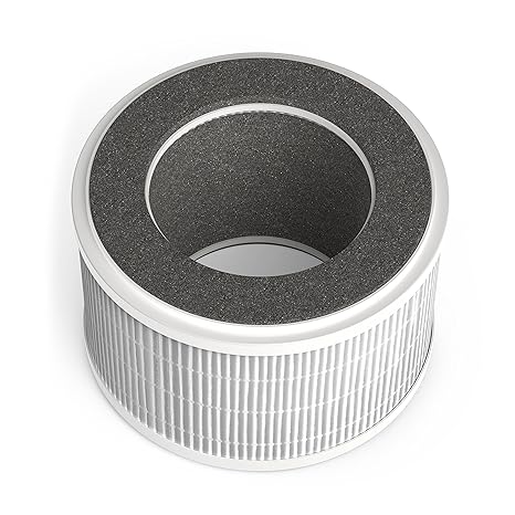 hOmeLabs HEPA Air Purifier Filter Replacement - Compatible for Home Ionic Air Purifiers - with Activated Carbon Filters - Small Air Cleaning System for Home, Office Desk, Room or Desktop