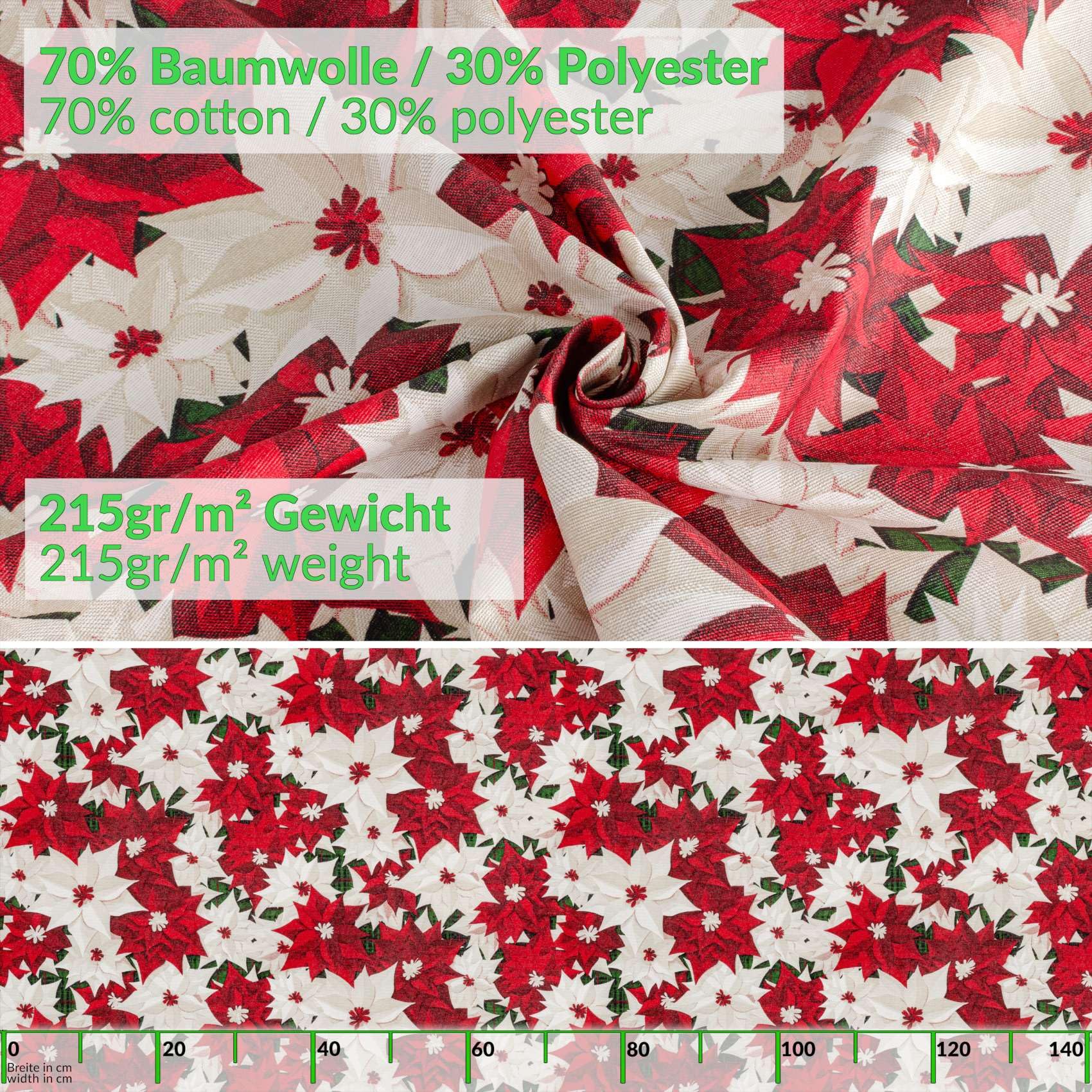Mantel de tela textil lavable, mantel de algodón y poliéster, 1000 x 140 cm (10 m), para interior y exterior