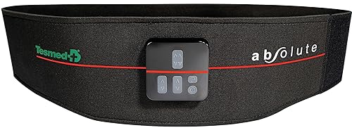 TESMED Absolute Ceinture Abdominale, entraînement Abdominal EMS, electrostimulateur Musculaire Bado