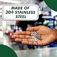 Vista 6 de Kit surtido de 900 tuercas y pernos #4-40, #6-32, #8-32, #10-24 – Philips Pan Head 304 Tornillos de acero inoxidable con caja de almacenamiento