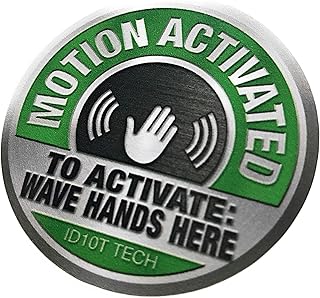 Motion Activated Wave Here (2 pack) - Sticker