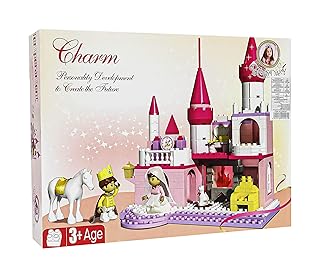 مجموعة مكعبات بناء على شكل قلعة للبنات من برينسيس دايري 20401 - متعددة الألوان