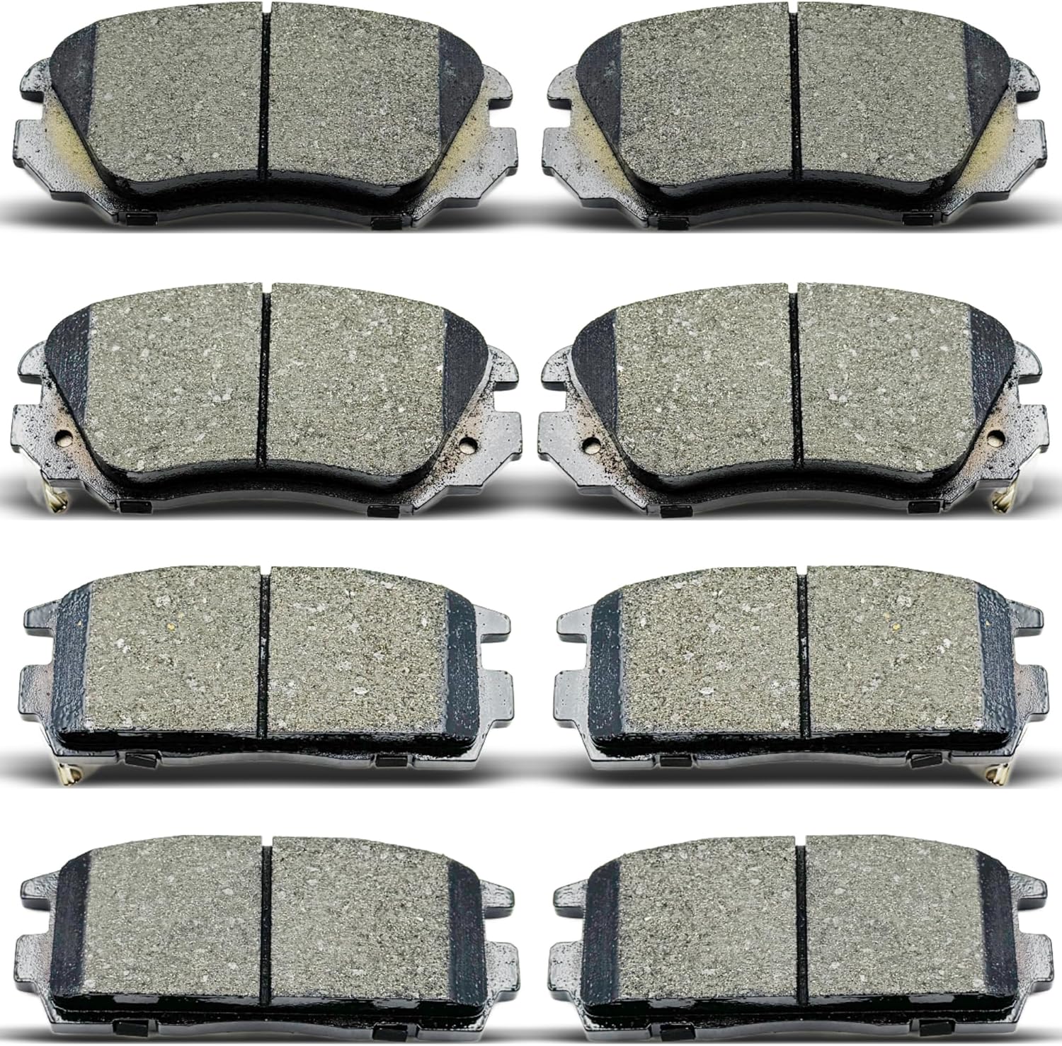 Front Rear Ceramic Brake Pads 8 Pieces Set fit for 2010-2017 Chevrolet Equinox,for 2010-2017 GMC Terrain