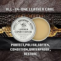 Vista 3 de SALTY FISH Acondicionador y Limpiador de Cuero Totalmente Natural,Hecho con Aceite de Visón y Cera de Abejas,Protege, Suaviza y Hace Impermeable