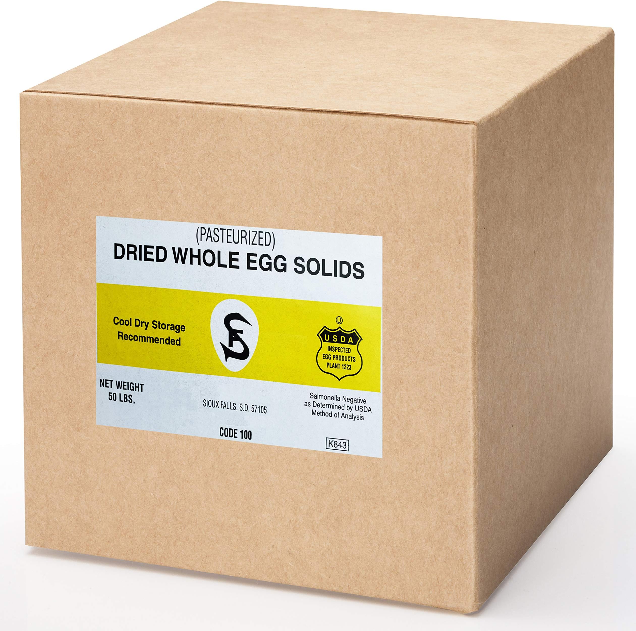 Powdered Eggs Bulk Size - 50 lb - Whole Egg Powder, White & Yolk - Ideal Dried Food For Emergency / Survival Storage & Supply - Natural Protein For Baking - Keto Friendly - Non GMO, Gluten Free
