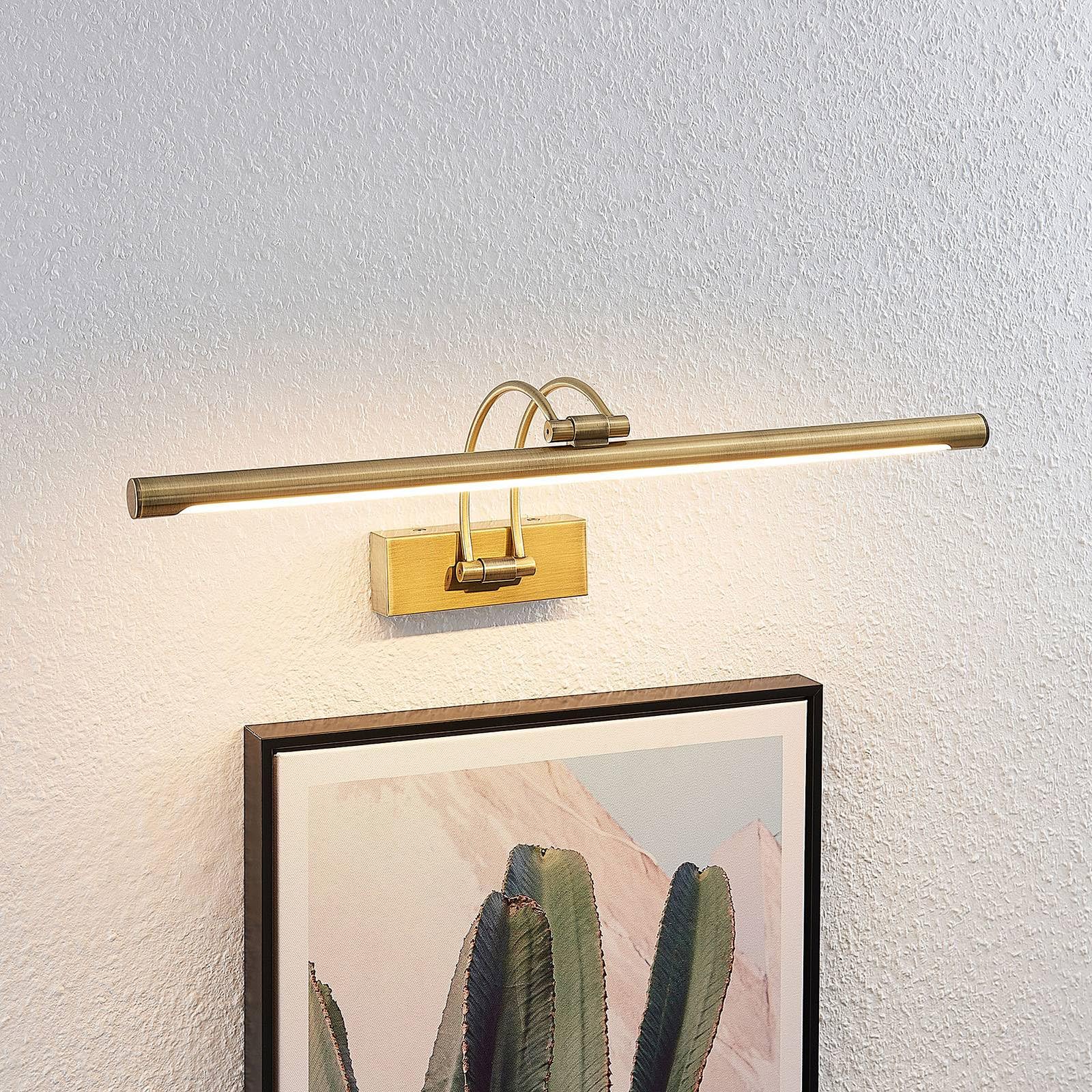 Modern Led Wall Light Metal Frame Antique Brass Matt Diffuser - View #8