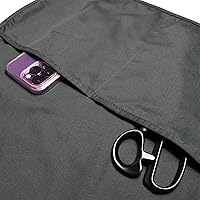 Vista 6 de DALIX Delantal Cobbler 2 Bolsillos Smock Regular 28.5" x 18.5" Negro