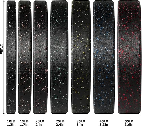 Miniatura 2 de Placa de peso de parachoques Placa olímpica Hi-Temp Placa de peso de parachoques con inserto de acero Placa de levantamiento de pesas de