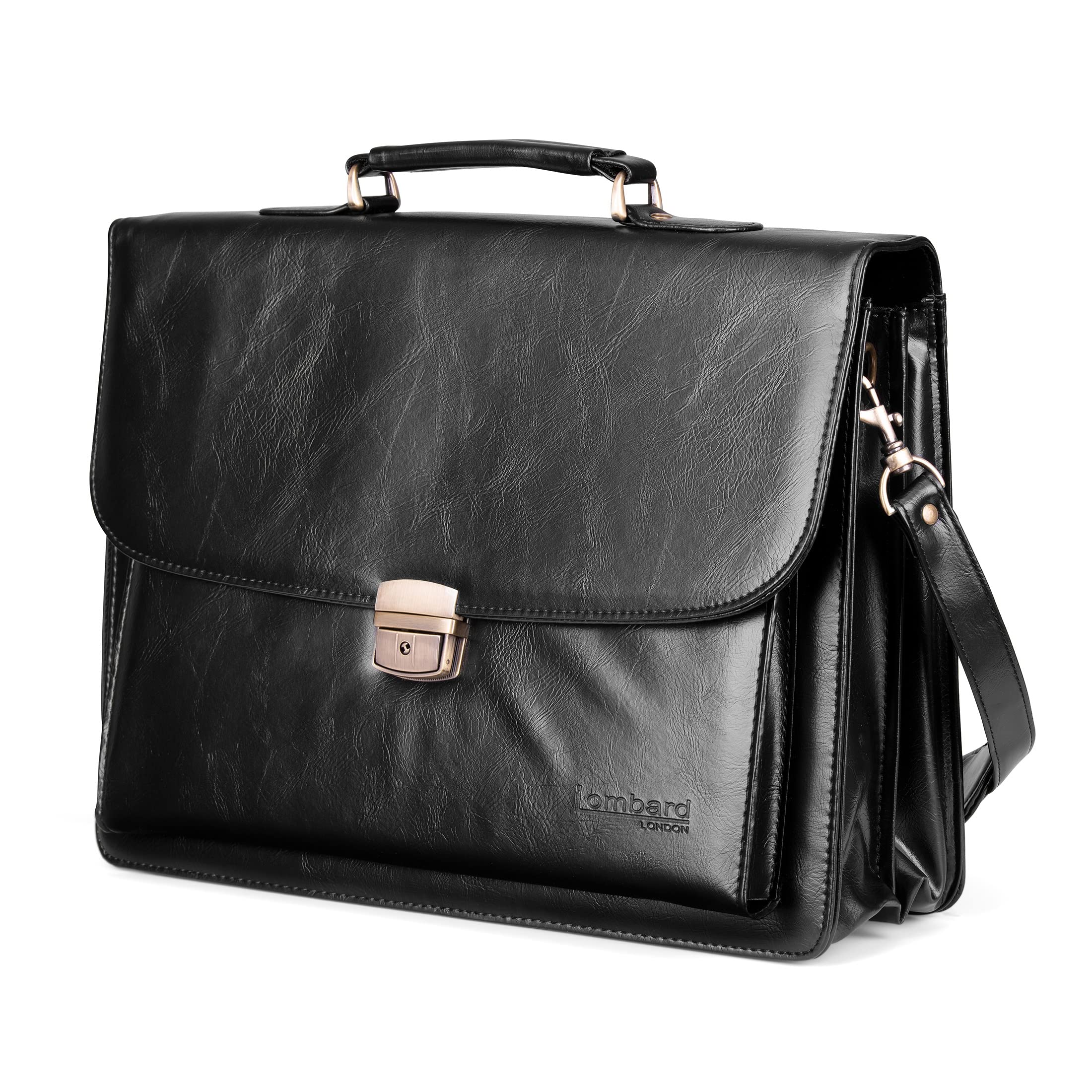 Sacoche Porte-Documents en bandoulière - pour Ordinateur Portable - Style Business - PU Imitation Cuir