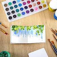 Vista 16 de Tenceur 8 mini diarios de acuarela portátiles de 3.9 x 3.9 pulgadas, 240 hojas, 480 páginas, cuadernos de bocetos cuadrados pequeños de acuarela