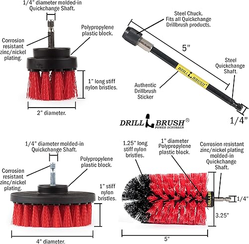 Miniatura 5 de Cepillo de limpieza de mango largo para limpieza - Cepillo para fregar al aire libre - Cepillo de fregar de concreto - Cepillo de cerdas duras -