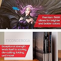 Vista 5 de Accent 188179R - Papel de cartulina blanco opaco de 8.5 x 11 pulgadas, 120 libras, 325 GSM - 150 hojas (1 resma) - Cartulina suave de alta calidad