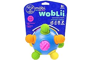 Mobi Woblii Genius Ball - Sensory Motor Developmental Toy for Babies, Ages 3m+
