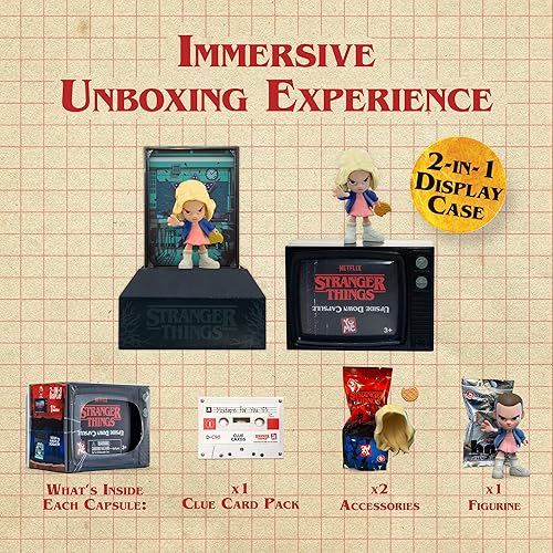 Miniatura 2 de YuMe Netflix Stranger Things Surprise Upside Down - Caja ciega de cápsulas, figura de acción, regalos coleccionables para coleccionistas, juguetes,