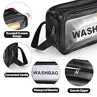 Borsa Trasparente PVC Per Stadio - 30x28x12cm, Impermeabile, Per Cosmetici E Viaggi - Foto 9