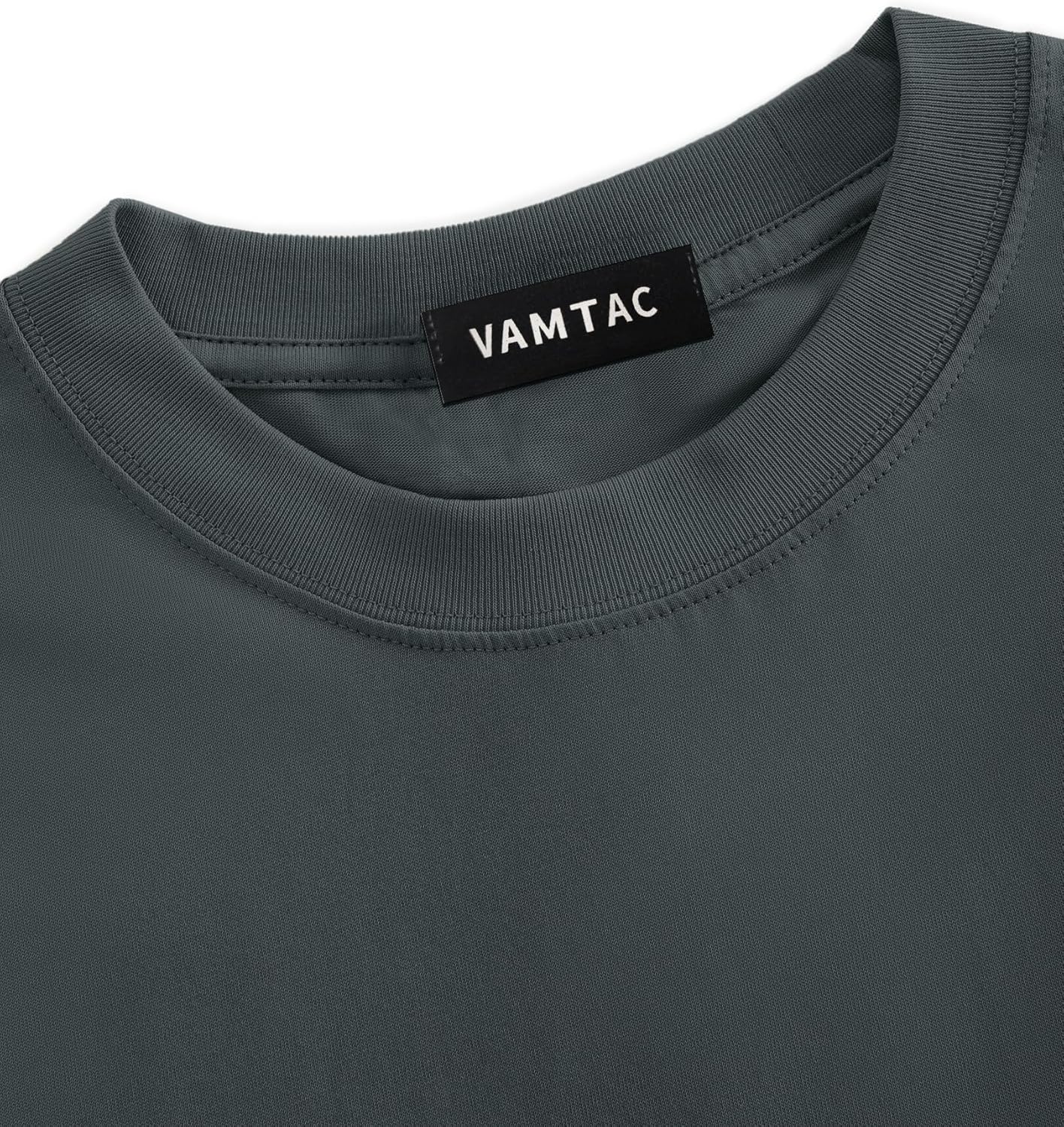 Vamtac Cotton T Shirts for Men Loose fit Short Sleeve Shirts Crewneck Tshirt Men Plain T Shirts - Image 3