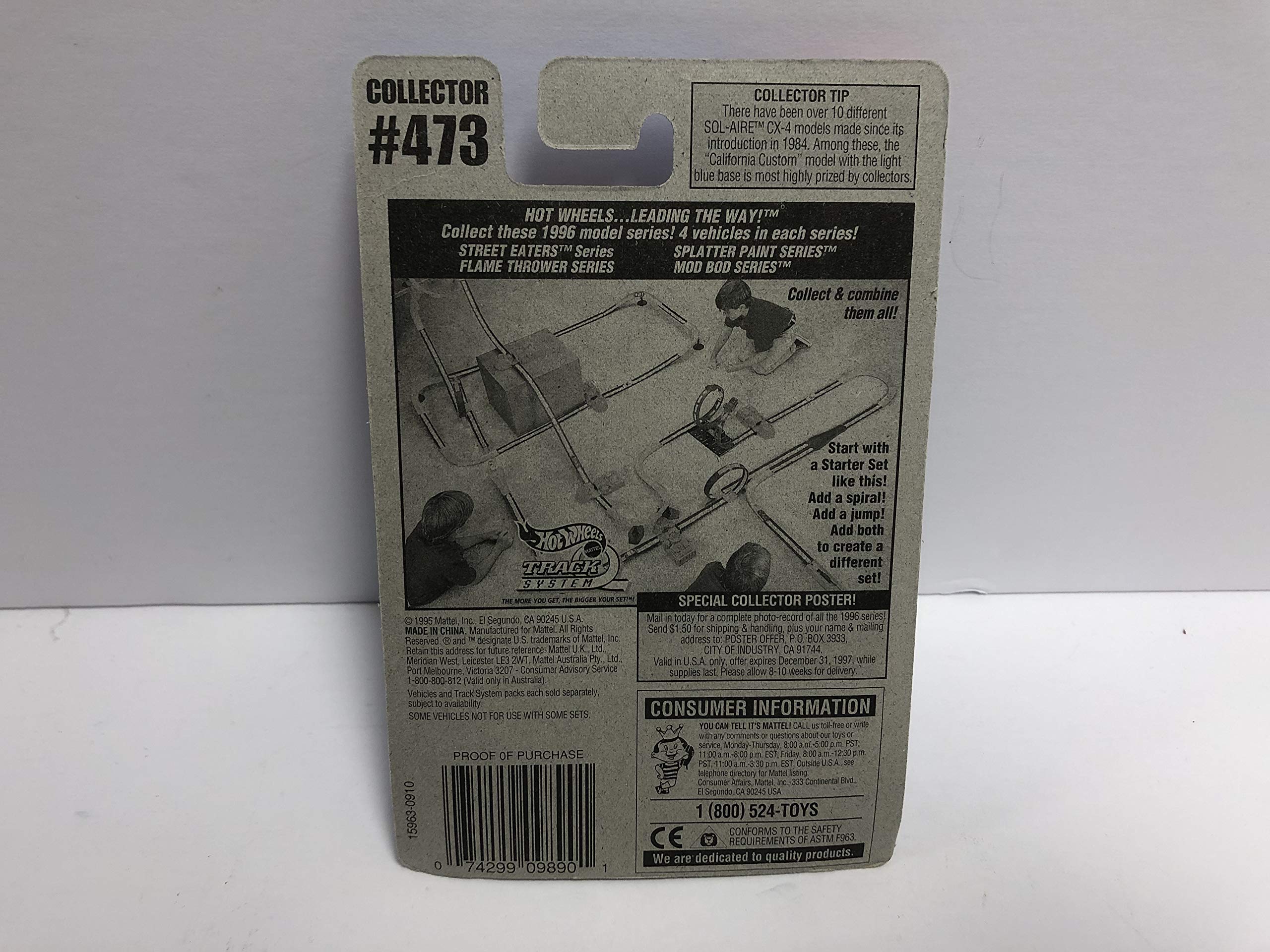 激レア ウィルソンStarry 7号 3Pコンテスト STREET BEAST (GRAY PAINT) 1996 Mattel Hot Wheels Collector diecast