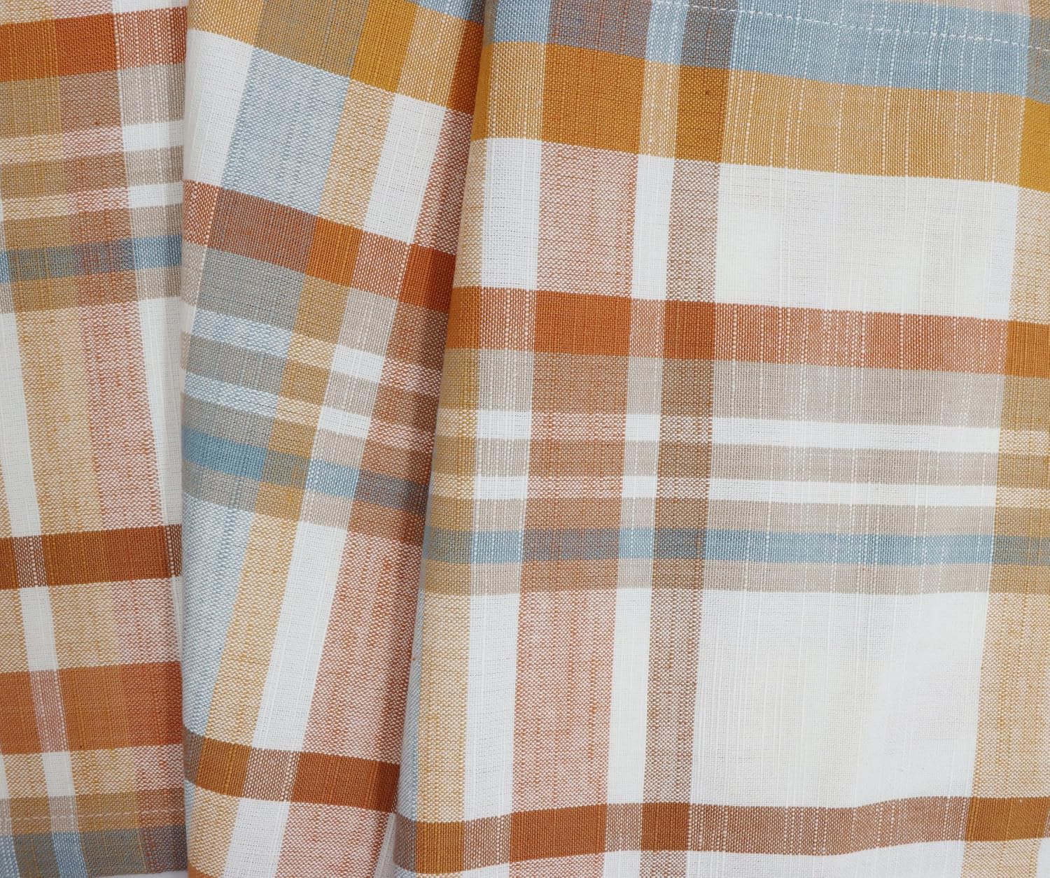 COTTON CRAFT Harvest Plaid Table Runner - 13x72 inches Cotton Tablerunner