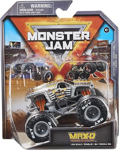Monster Jam Spin Master 164 - Camión fundida a presión 2022 Chase True Heavy Metal Max-D