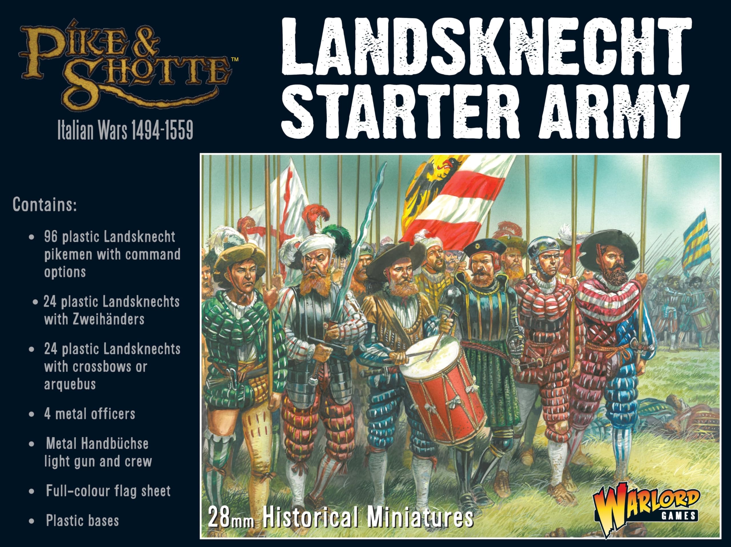 Warlord Games, Pike and Shotthe - Landsknecht Starter Army, Wargaming Miniatures É