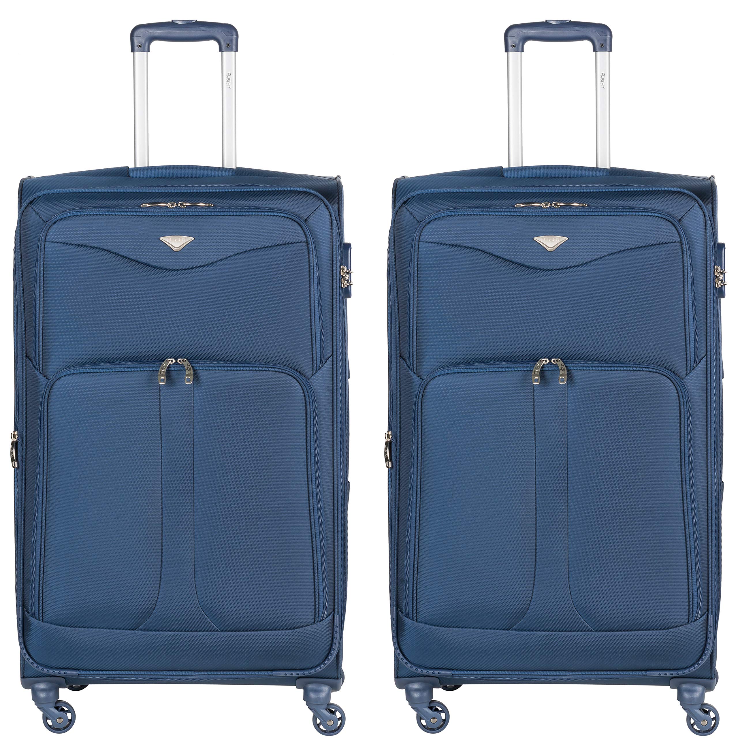 Flight Knight Lightweight 4 Wheel 800D Soft Case Suitcases Anti Crack Cabin & Hold Luggage Options Approved for Over 100 Airlines Including easyJet, BA & Many More! — view 24