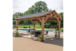 Backyard Discovery Norwood 16' x 12' Cedar Wood Gazebo