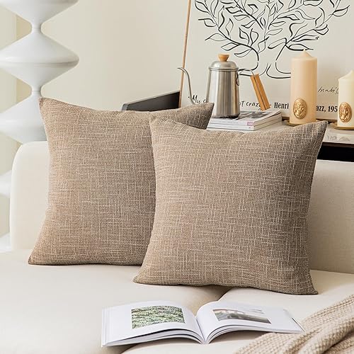 Funda de cojín Kevin Textile Star de lino suave y sólida