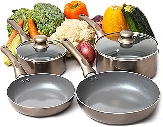 Moss Dark Grey Nonstick Cookware Set