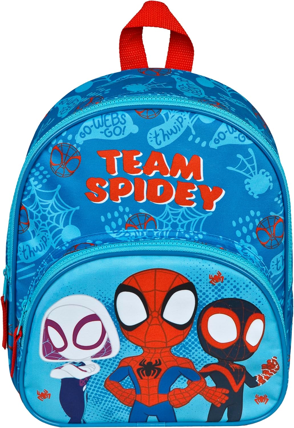 Undercover - Spidey Children's Backpack - with Front Pocket - for Nursery, Leisure and Travel - Durable and Practical - for Children from 4 Years, blue, Einheitsgröße, blue, Einheitsgröße, Blue,