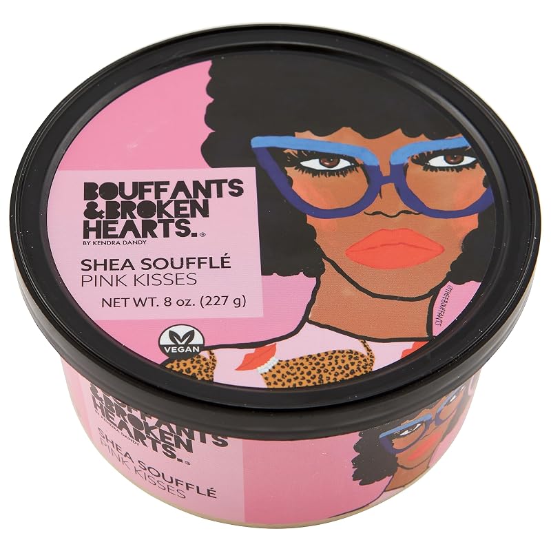 Ashanti Naturals Manteiga Corporal Batida de Karité com Fragrância Pink Kisses, Óleo de Amêndoas e Coco, 227 g