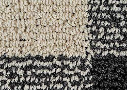 Miniatura 5 de Garland Rug Country Living Buffalo - Alfombra a cuadros de 7 x 10 pies, para interiores y exteriores, color negro y marfil