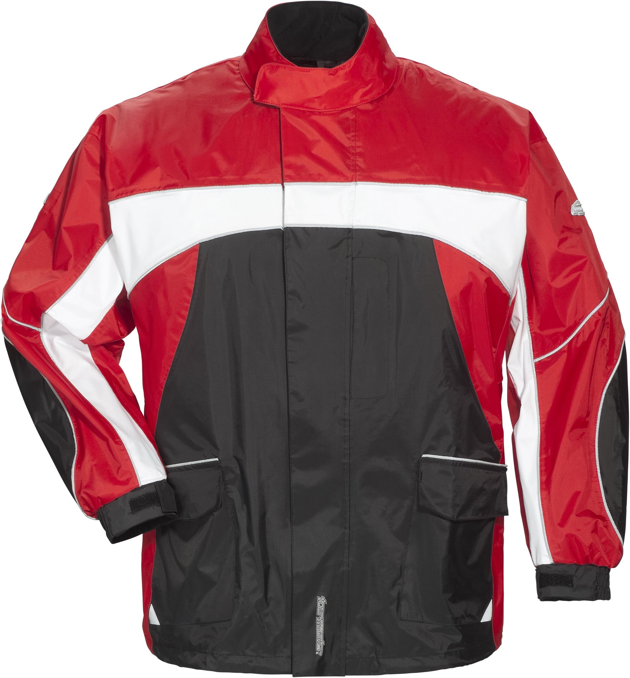Tourmaster Men's Elite 3 Rain Motorcycle Jacket - Vented Waterproof Riding Jacket with Heavy-Duty Nylon Shell