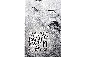 For We Walk by Faith Church Bulletins, 8 1/2 x 11 inches Flat, 100 Count