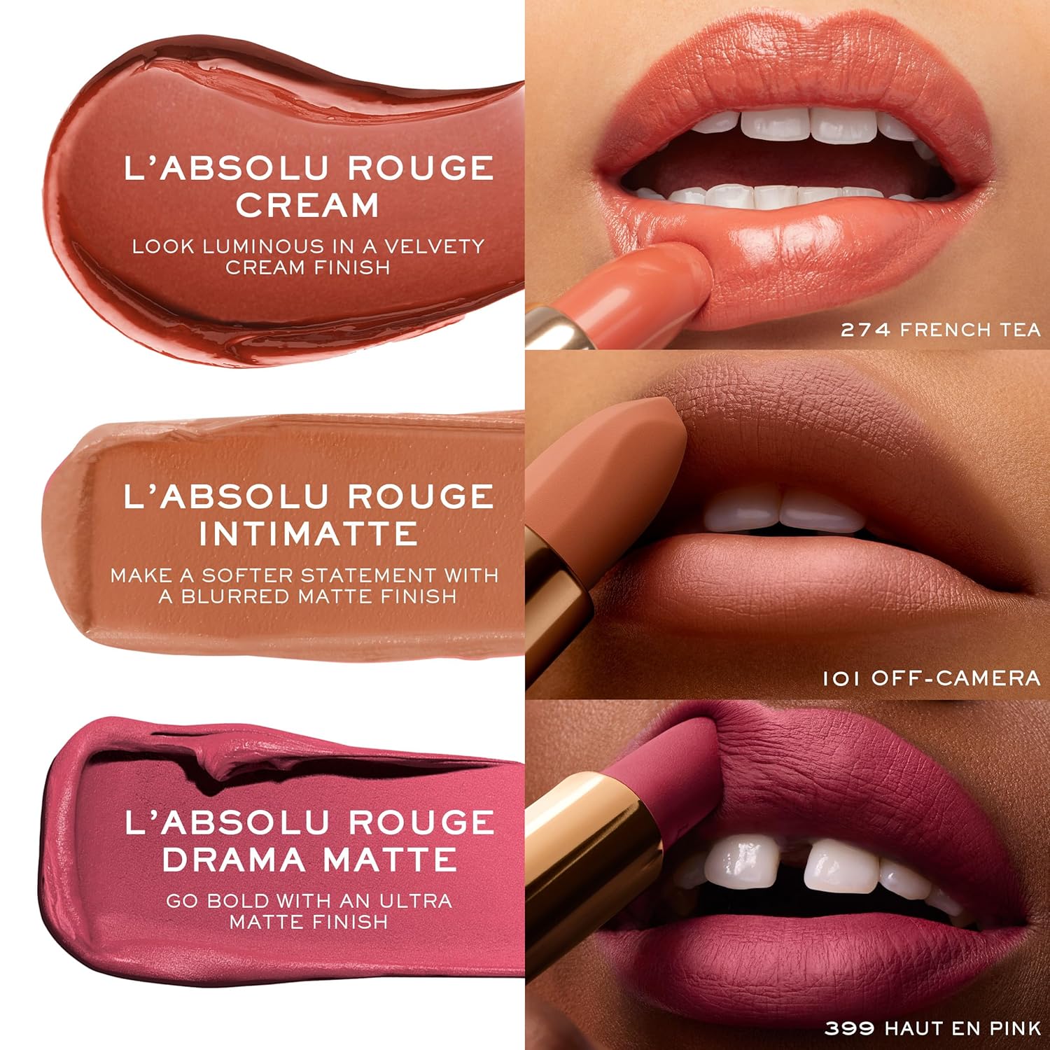 Lancôme L'Absolu Rouge Hydrating Cream Lipstick - Smudge-Resistant & Luminous Finish - Up To 18HR Comfort