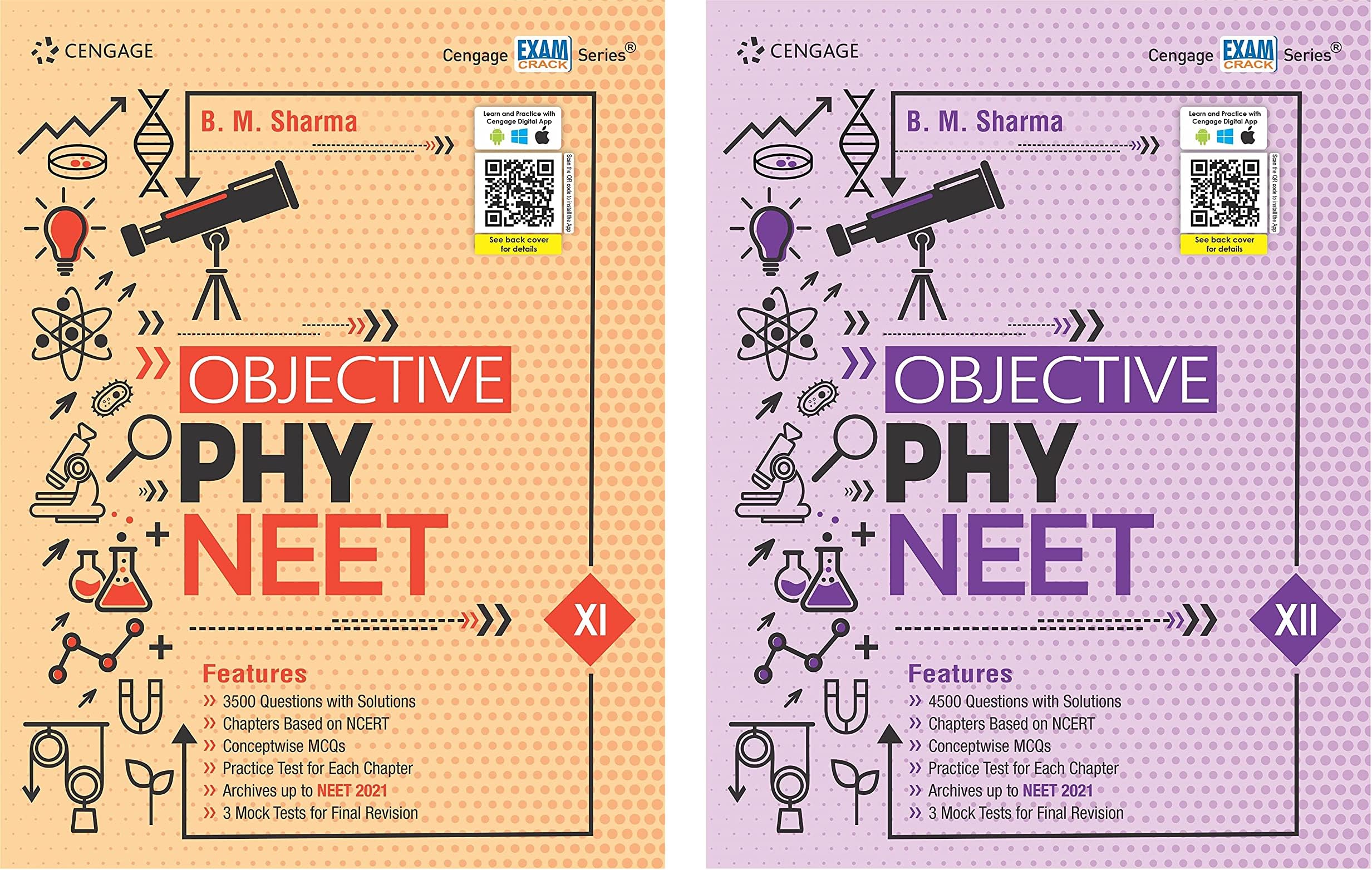 Cengage Objective Physics For Neet, 2-Books Set (Class-11 + 12) (By-B.m.sharma) Latest Revised Edition 2022
