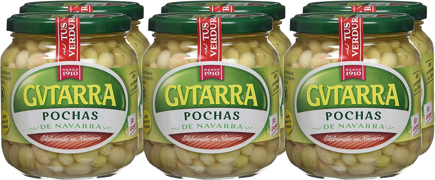 Gvtarra Pochas Cocida Verdura - Paquete de 6 x 400 gr - Total: 2400 gr :  Amazon.es: Alimentación y bebidas
