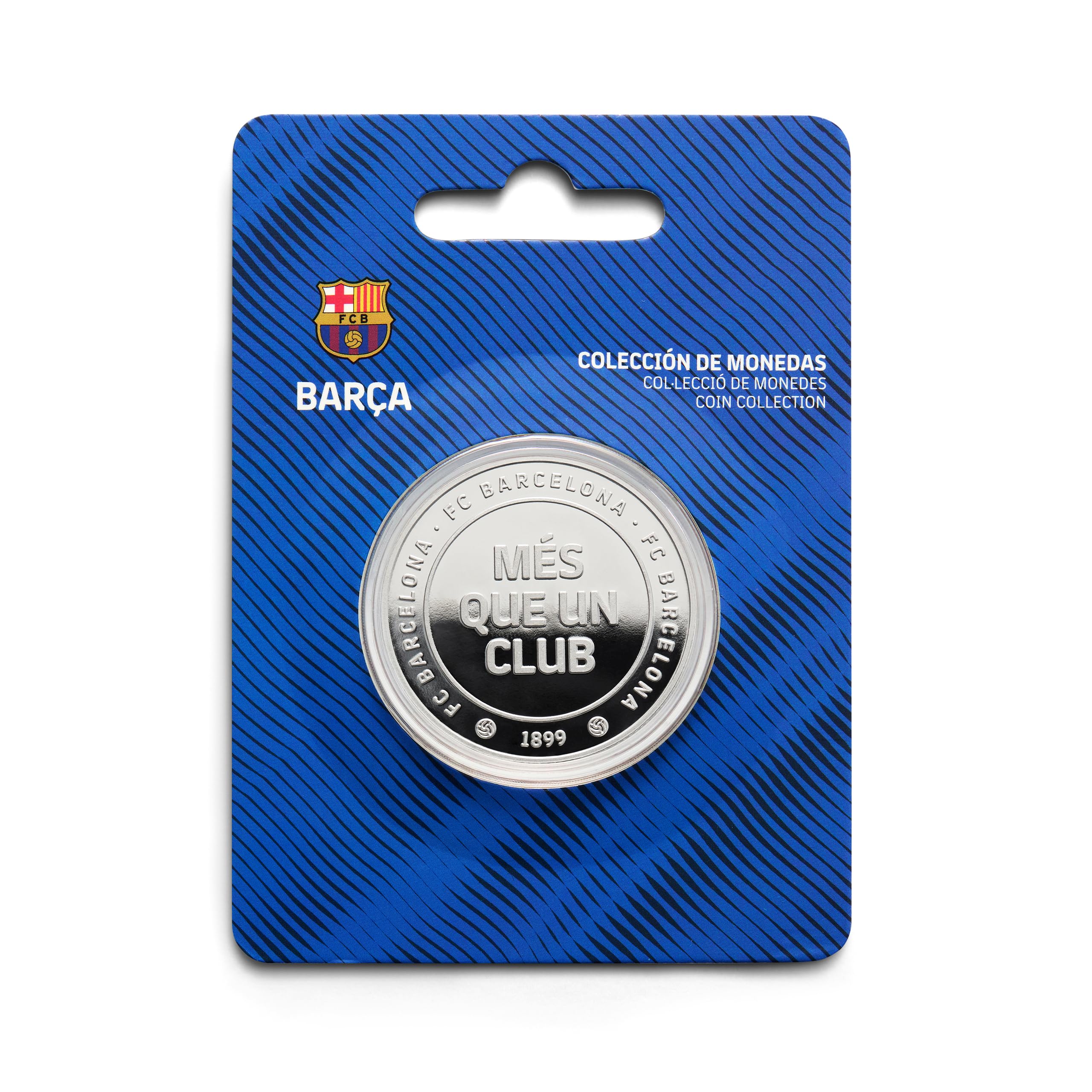 MOCIWORLD - FC Barcelona Special Edition, Official Patch, Més que un Club inscription, nickel, gift gift, collector, officially licensed product