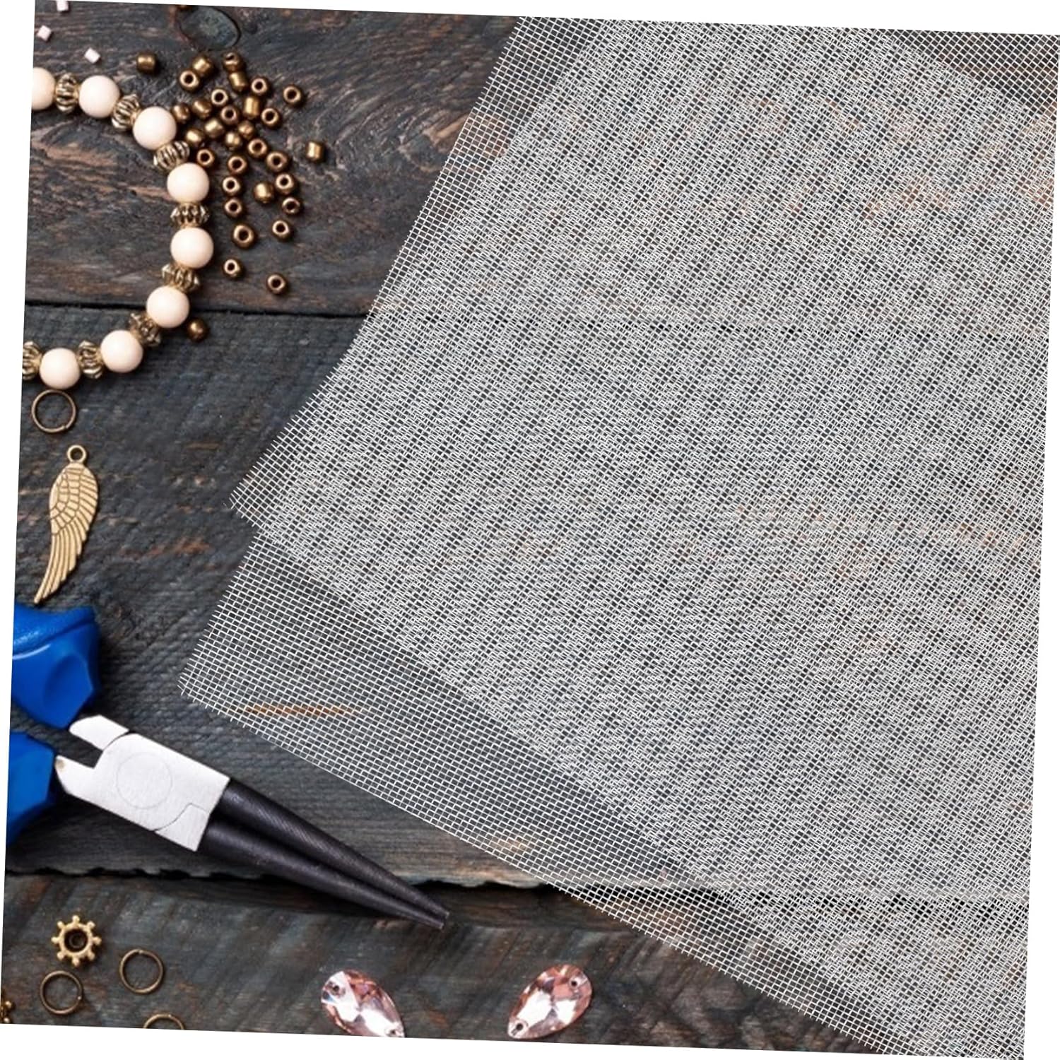 6Pcs Stainless Steel Mesh Screen Filter Mesh Wire Cloth for BBQ Craft Industrial Use Cut to Vent Mesh for Versatile Filtration