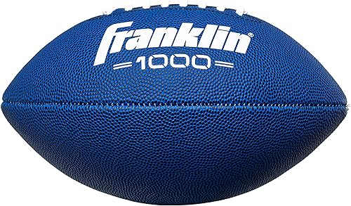 Miniatura 43 de Franklin Sports Youth + Adult Footballs - Extra Grip 1000 Official Size, Junior + Pee Wee Kids - 1 + 12 Packs Negro/Dorado