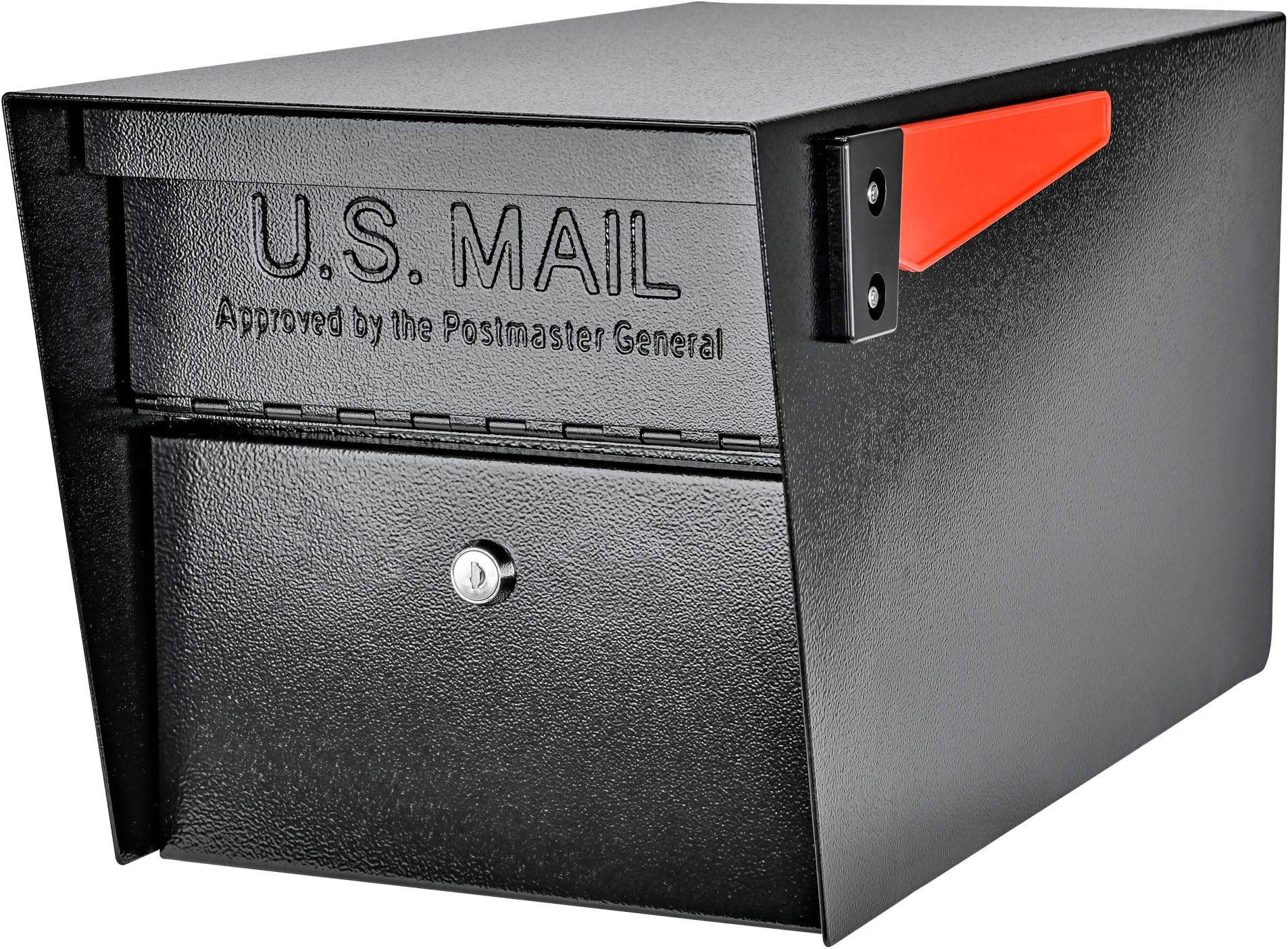 Mail Boss 7506 Mail Manager Curbside Locking Security Mailbox, Black,Large
