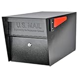 Mail Boss 7506 Mail Manager Curbside Locking Security Mailbox&comma; Black&comma;Large