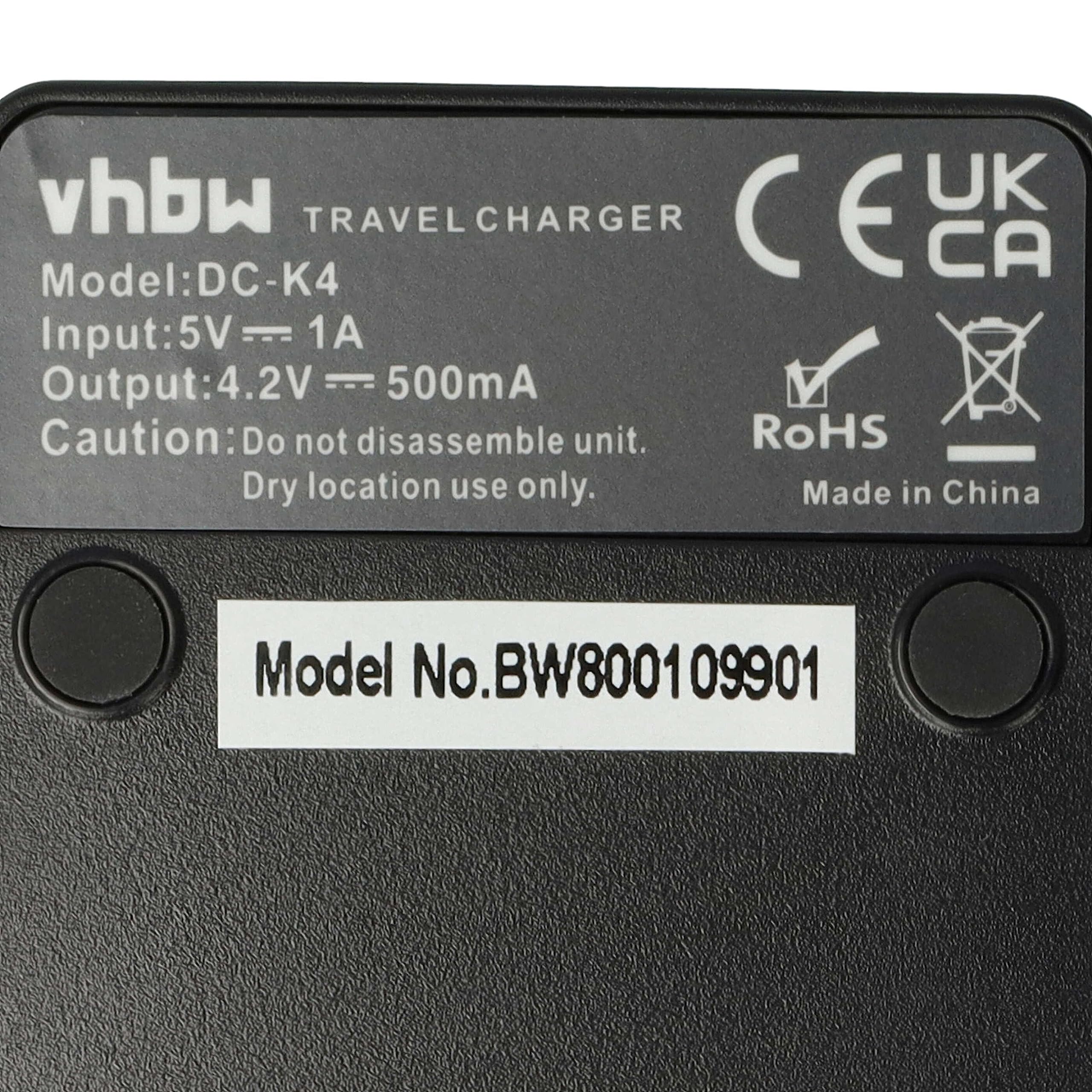 vhbw caricatore duale compatibile con Canon Digital Ixus Wireless camera - Stazione di carica + spia di carica, 4.2/8.4 V