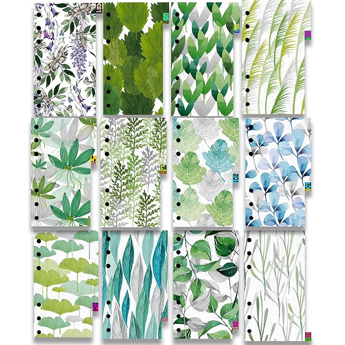 Buy A6 Binder Dividers A6 Inserts 12 Sheets Alphabet Tabs AZ Tab