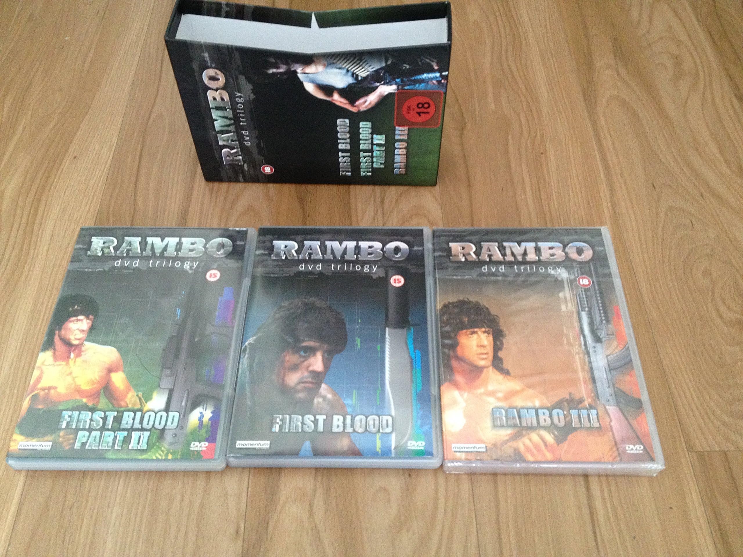 RAMBO DVD TRILOGY MOMENTUM EDITION BOX SET