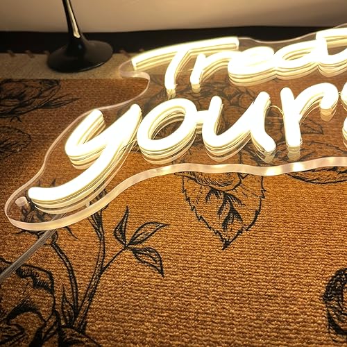 Vista 34 de Letrero de neón personalizado, letrero de neón LED personalizable para decoración de pared de dormitorio, letrero de nombre de neón regulable