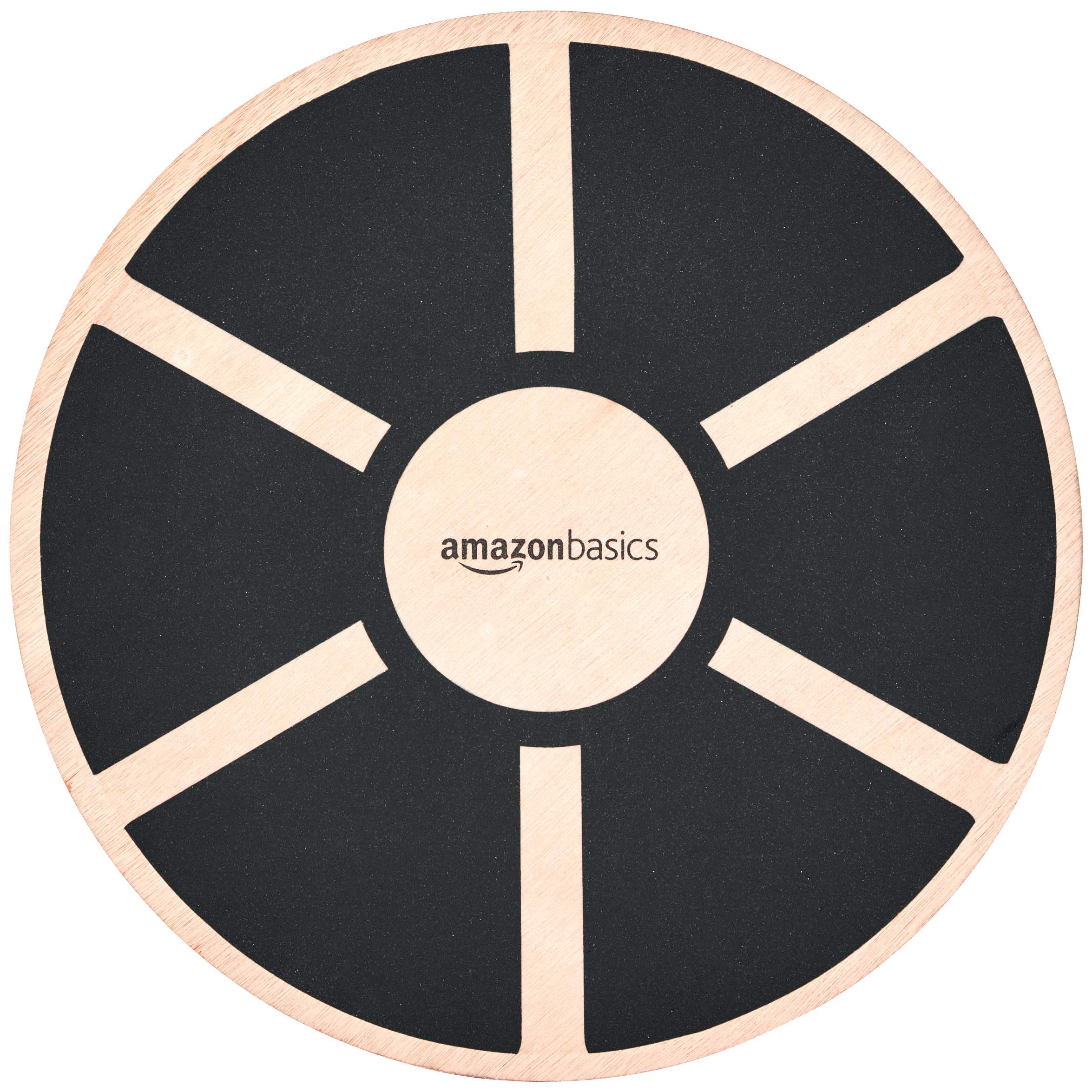 Amazon Basics Balance board oscillante in legno, Nero
