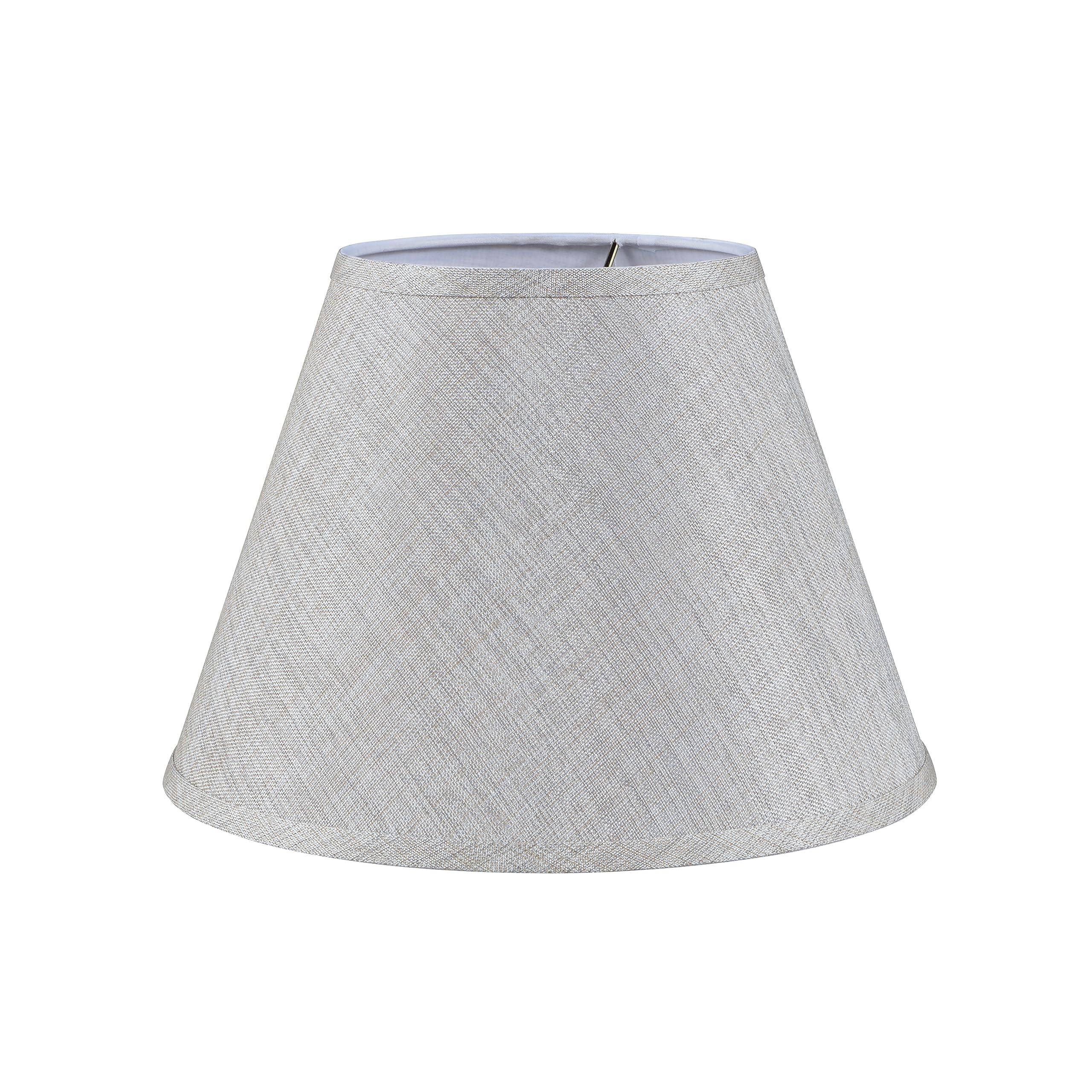 Aspen Creative 32996 Transitional Empire Shape Spider Construction Lamp Shade, Gray, 7" Top x 13" Bottom x 9-1/2" Slant Height