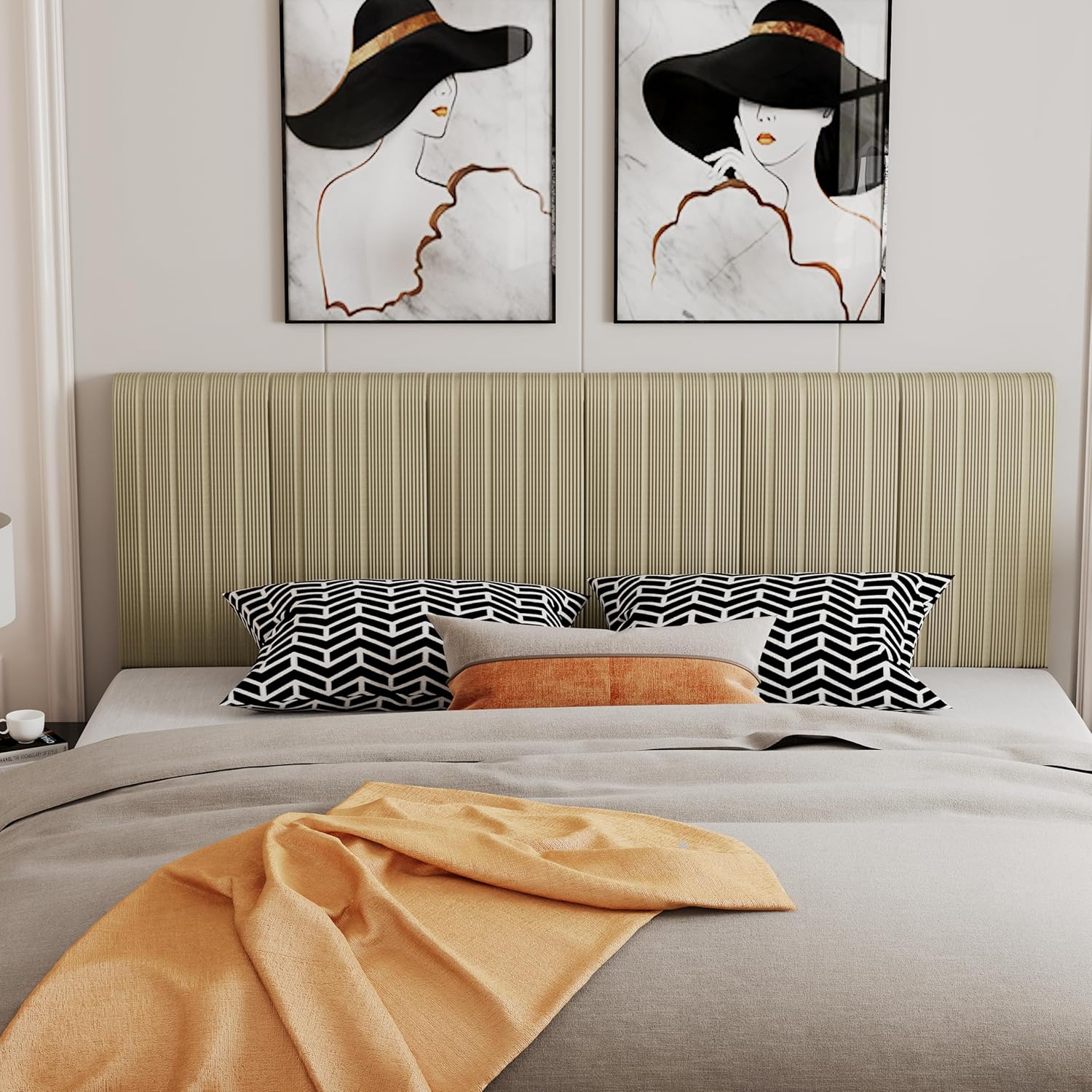 Ityhome Letto king size Antea in similpelle da 180 cm